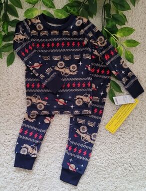 Toddler Boy Cars & Saturn Pajama Set (2T)